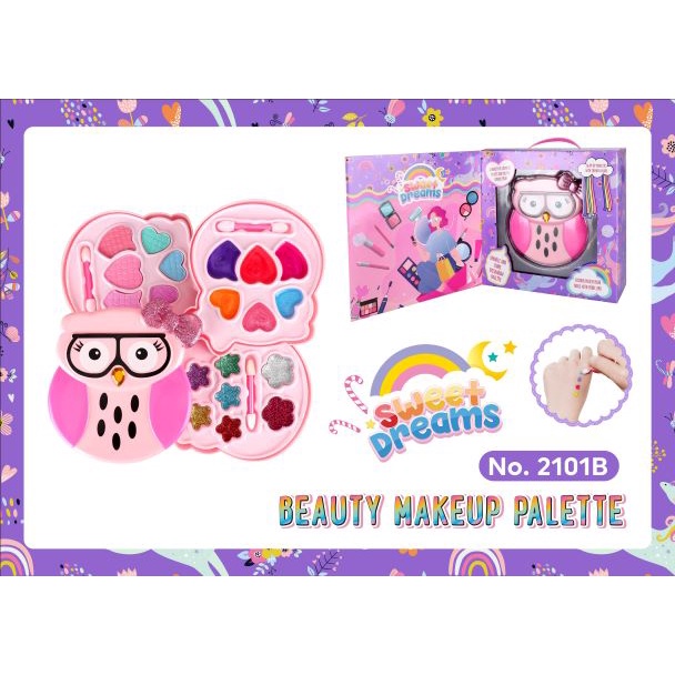 Make Up Bag Mermaid Unicorn mainan makeup alat rias anak