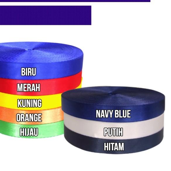 

☎ Tali Lanyard Nylon ID Card : 2 cm - Biru Dongker ●