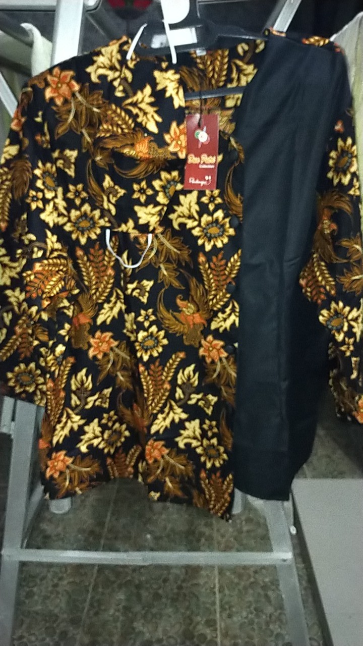 Tey-17 Batik Wanita Asj Sa Hrb026 Kenongo Kemeja Tosca Pendek