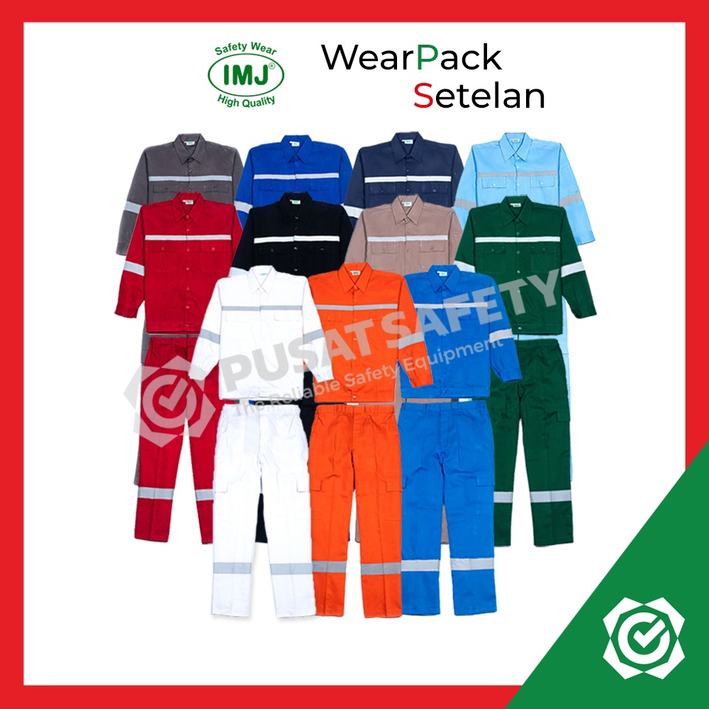 Wearpack Setelan Safety Baju Celana Proyek IMJ Jumbo 3XL-6XL