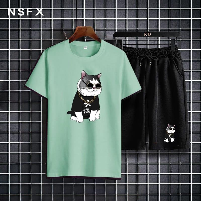 tototashop.Bisa Cod Setelan Baju Lengan Pendek Plus Celpen/SETELAN KUCING CS/Setelan Model Terbaru /Setelan Paling Murah /Setelan Paling Keren .SIZE , M , L , XL ,