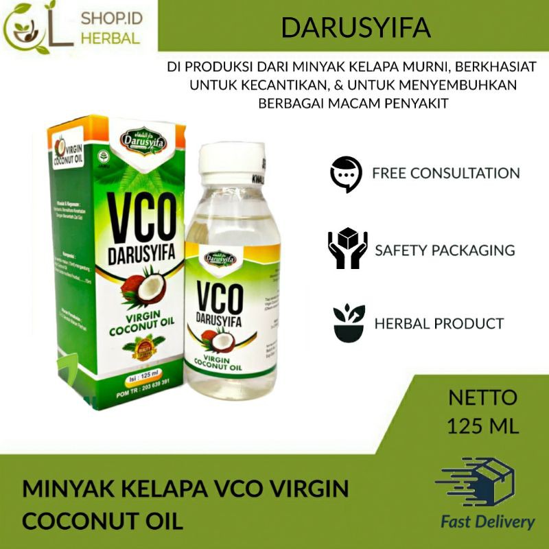 

MINYAK KELAPA VCO Virgin Coconut Oil DARUSYIFA 125 ML