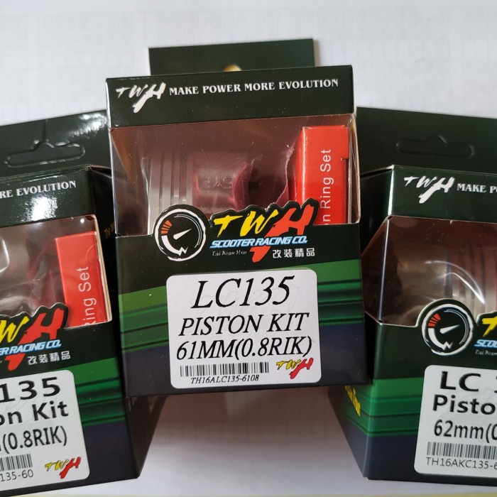 Piston Kit Mx 60 61 62 Mm Twh Racing