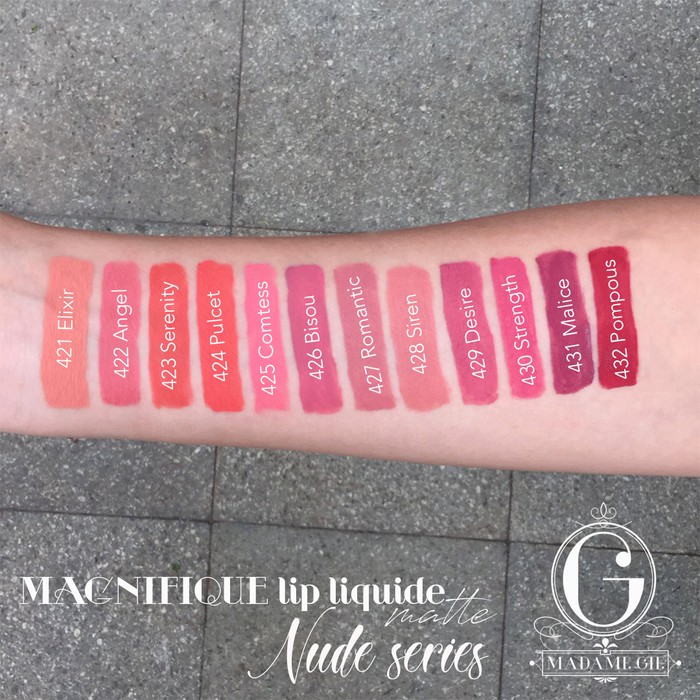 ORIGINAL 100% Madame Gie Magnifique Lip Liquide Matte LIPSTIK Nude Series LIPSTICK