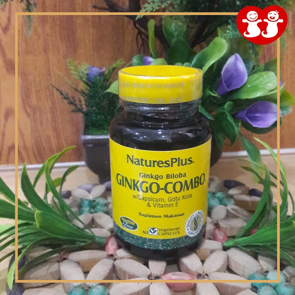 Nature's Plus Ginkgo Biloba GINKGO-COMBO 60veg caps BPOM