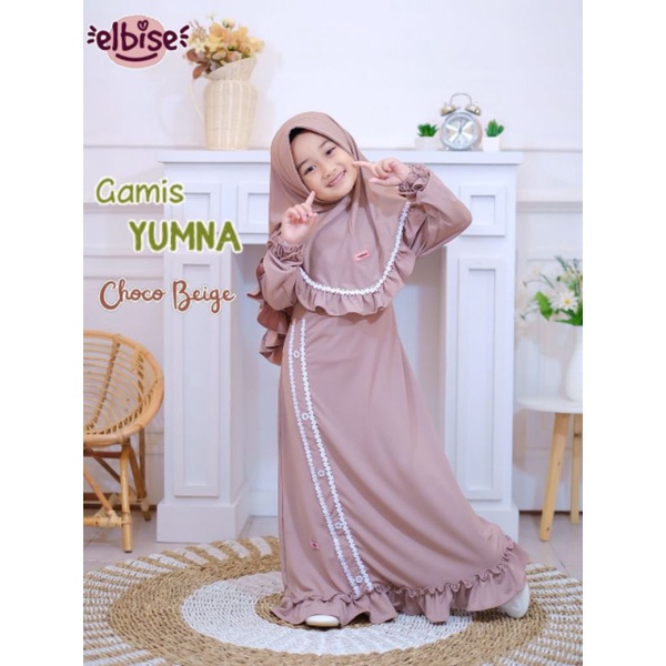 COD Gamis Yumna by Elbise / Gamis set anak kekinian