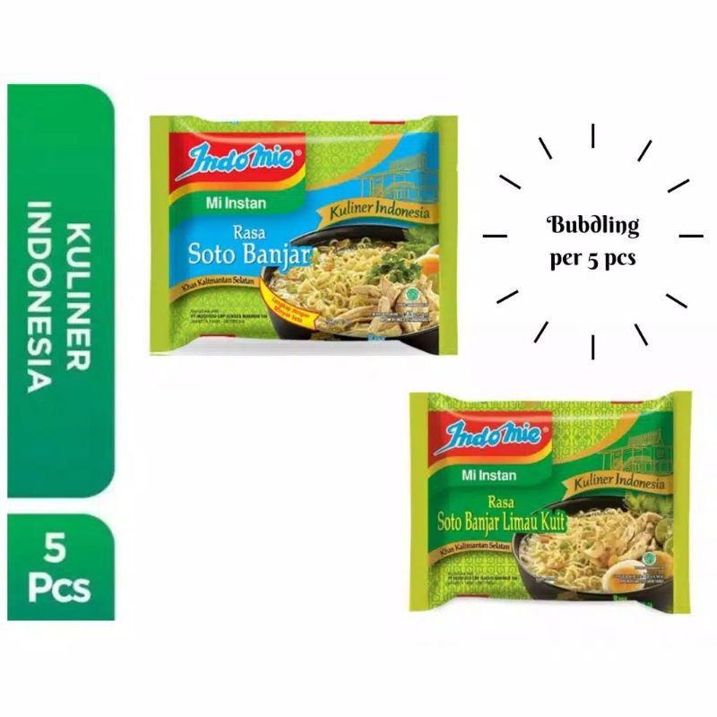 

(READY) Indomie Soto banjar Limau kuit dan Soto banjar biasa