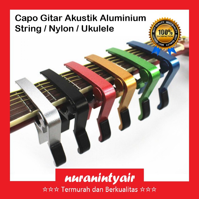 Capo Gitar Aluminium Termurah Capo Guitar Ukulele Akustik String Nylon