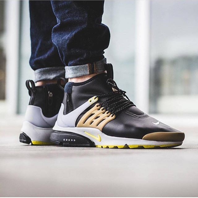 nike air presto black and gold