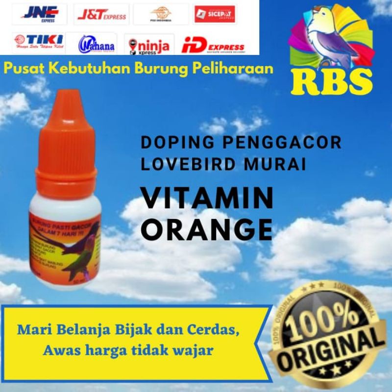 Vitamin orange Doping Lomba Burung Lovebird Murai
