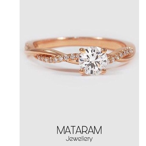 Cincin Kawin Tanjung Jabung Emas 9k Gold - - Bebas Request Model Cincin Custom By Mataram Jewellery 