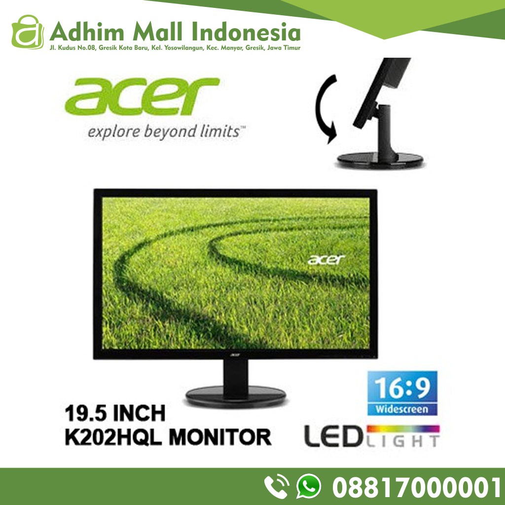 ACER LED MONITOR 19,5 K202 HQL
