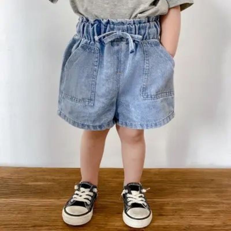 Hot Pants Anak Pita / Celana Pendek Hotpants Jeans  Anak Perempuan 1-7 Tahun