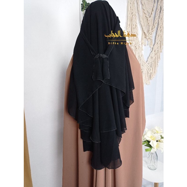 Niqab yaman kancing / niqab yaman 2layer /cadar