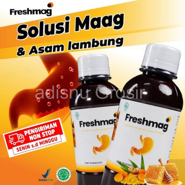 Freshmag Madu Herbal Alami Obat Lambung Original Mengatasi Sakit Maag Dan Gerd