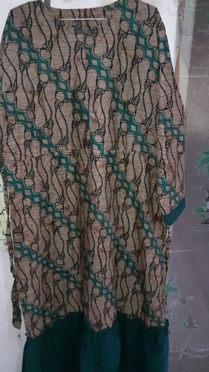 Gamis Batik Manggar,sekar,cantik, Kubis,kupu,padi,daun/cod