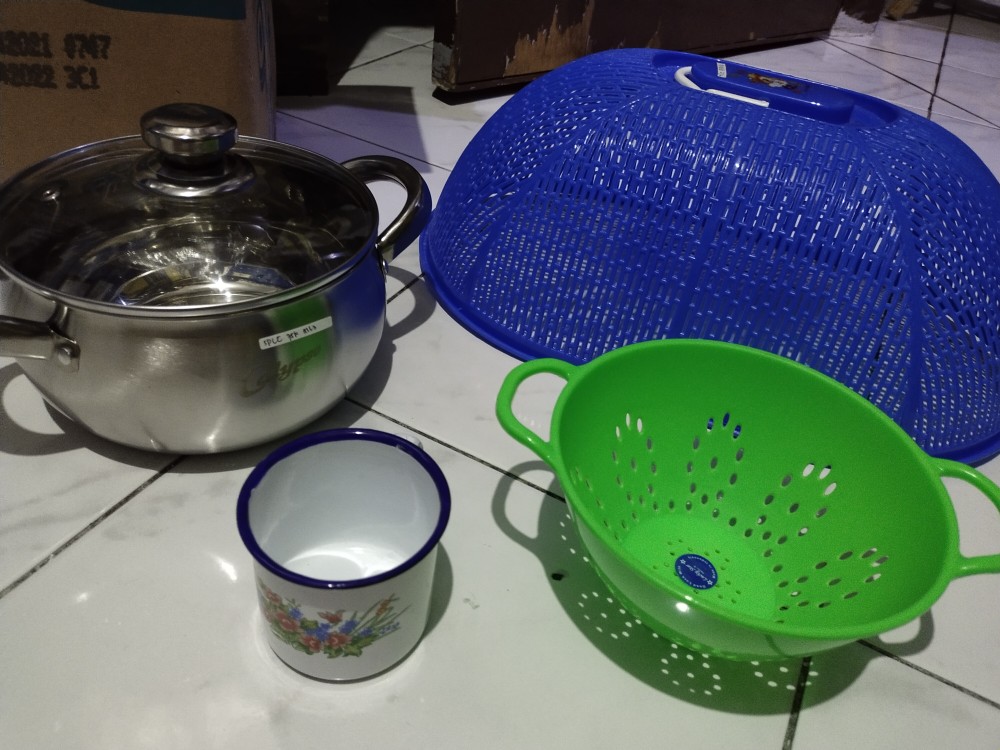 Panci Stainless Calypso Steel +tutup Kaca Size (1,7)/(2,4)/(2,9)/ Panci Di Jual Per-biji