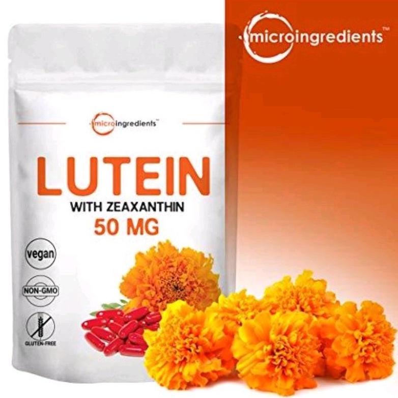 Micro ingredients Lutein and Zeaxanthin Supplement 50mg, 200 Liquid Soft-gels
