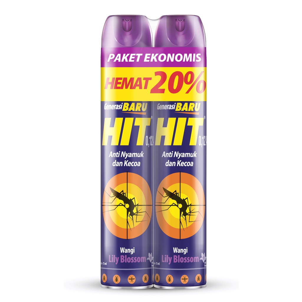 HIT AEROSOL LILY BLOSSOM MULTI PACK (2PCS) - 600ml + 75ml