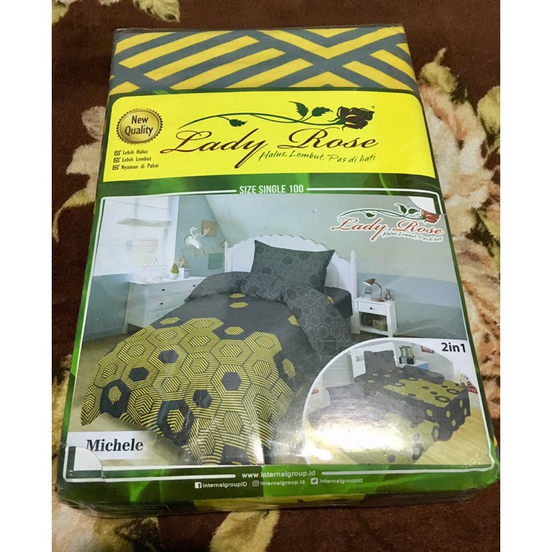 SPREI LADY ROSE 100x200 / SPREI LADY ROSE SINGLE