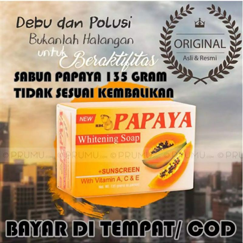 SABUN PEPAYA RDL 100% ORIGINAL + ASLI FILIPINA[ Brightening Soap ]