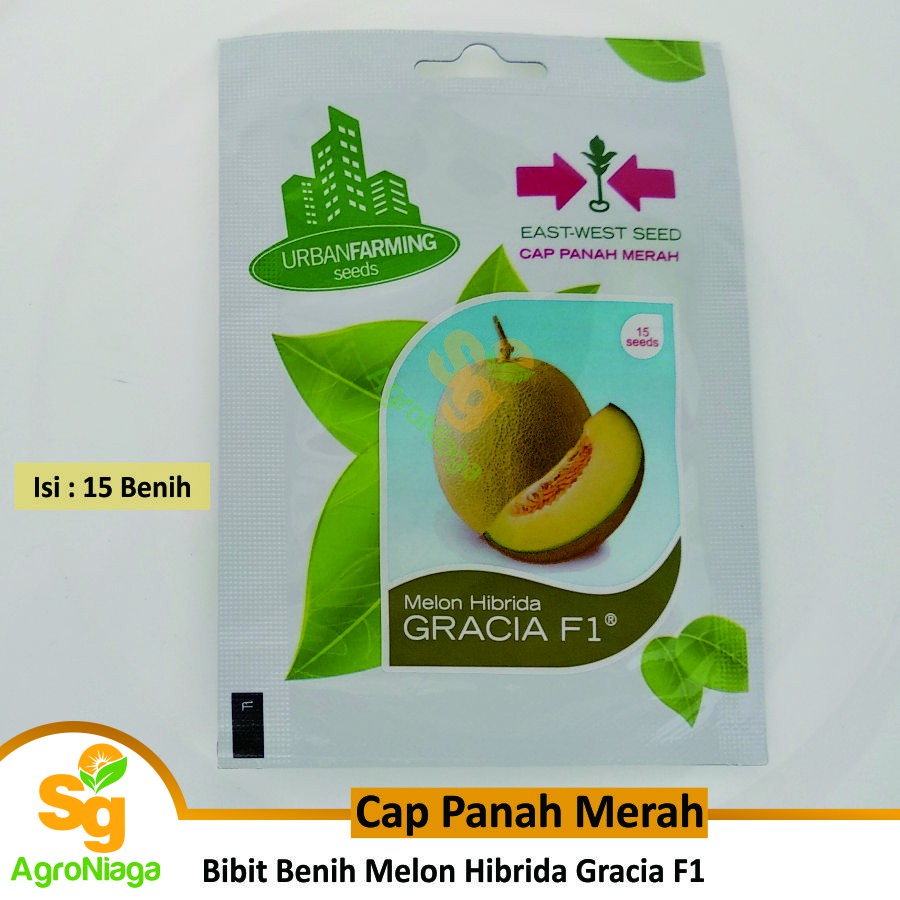 Bibit Benih Melon Hibrida Gracia F1 Cap Panah Merah