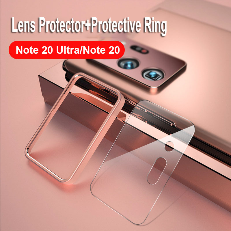 Pelindung Lensa Kamera Samsung Galaxy Note 20 Ultra/20 2 In 1+ring Metal