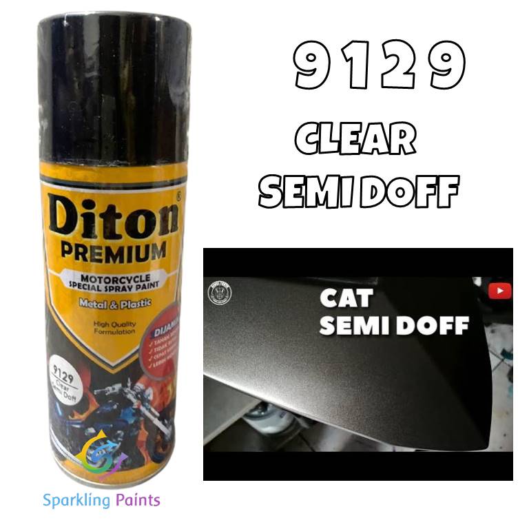 Pilox Diton Premium Clear Semi Doff 9129 Vernis Agak Dop Pernis Klir 400ml