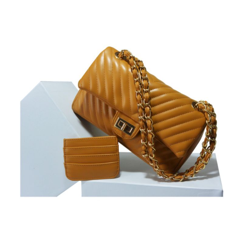 [CALEP] Tas Wanita Super Premium Series Boston chevron by Calep