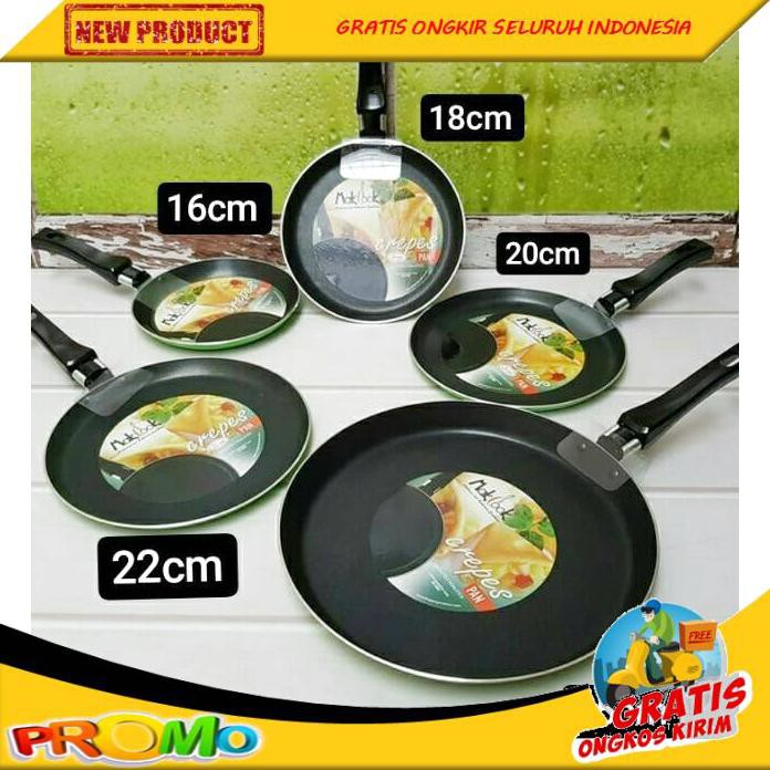 MAKCOOK CREPES PAN 16CM TEPLON MAKLOOK 16 CM TEFLON 16CM PENGORENGAN TEPLON ANTI LENGKET