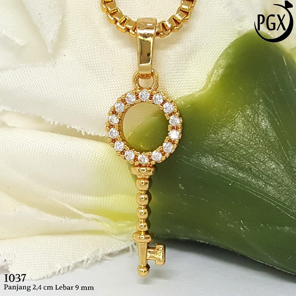 PGX Liontin Kalung Xuping Wanita Aksesoris Fashion Perhiasan Lapis Emas  - I037