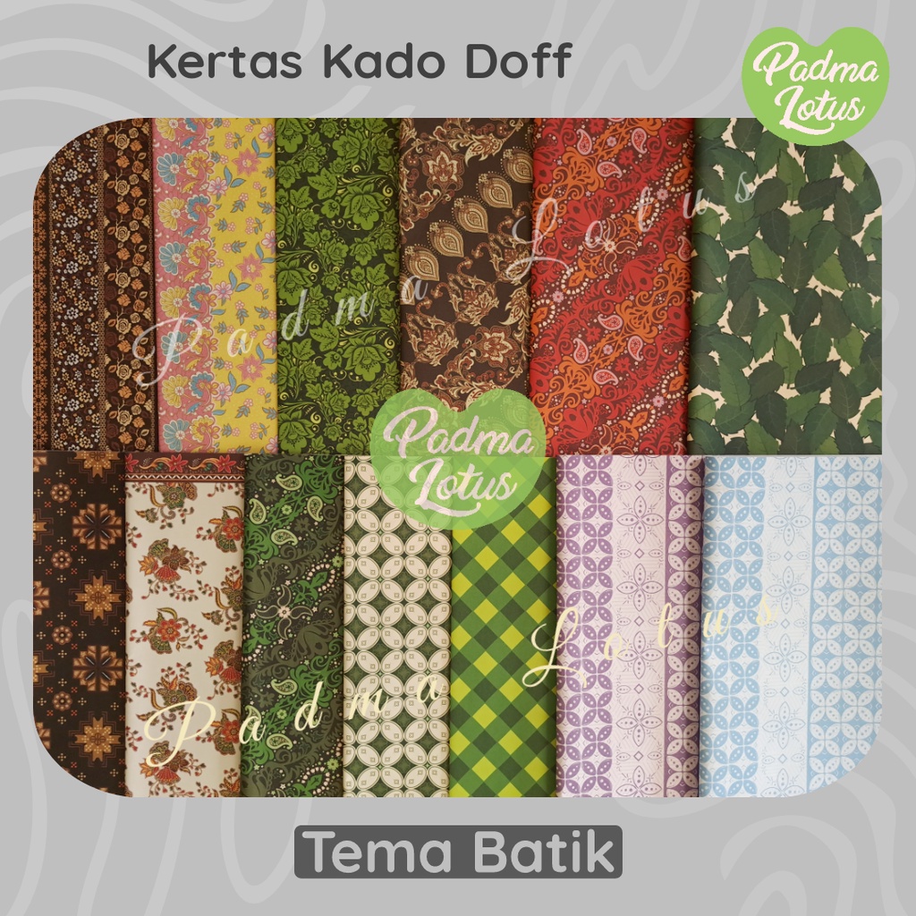 Kertas Kado Sansan Wawa Motif Batik