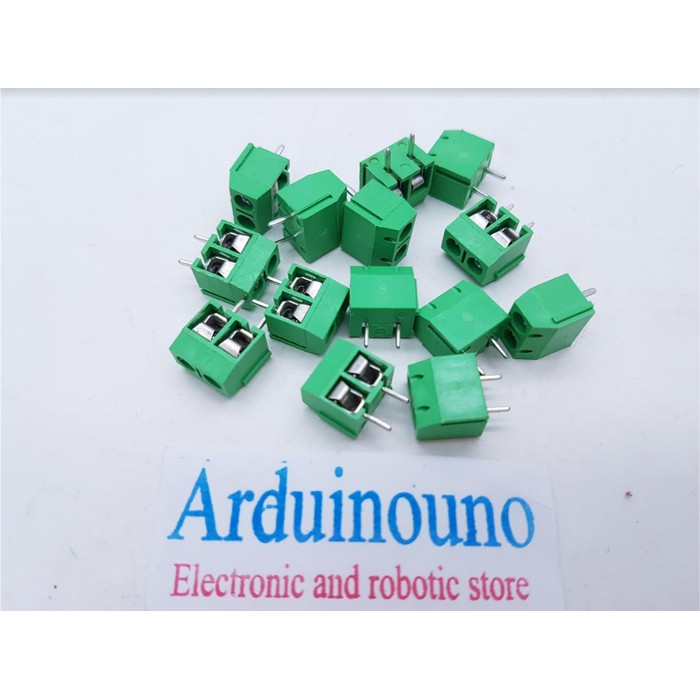 KF301 Terminal Block 2P pitch 5mm 2 pin Screw Sekrup Connector KF-301 blok konektor