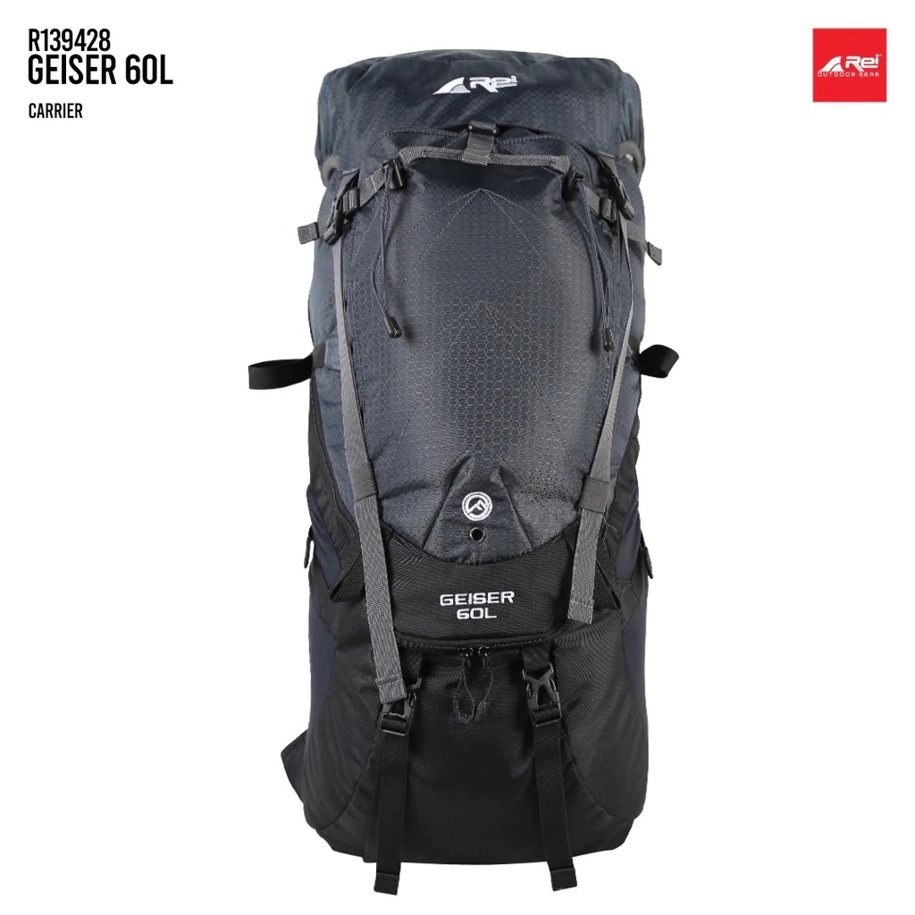 TAS CARRIER AREI REI GEISER 60 LITER ORIGINAL | 60L ATMOS TOBA RAMELU PAPANDAYAN CALDERA KERIR KERIL