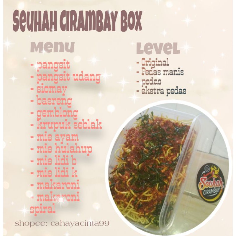 

Seuhah Cirambay Box