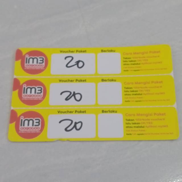 Voucher indosat 20gb