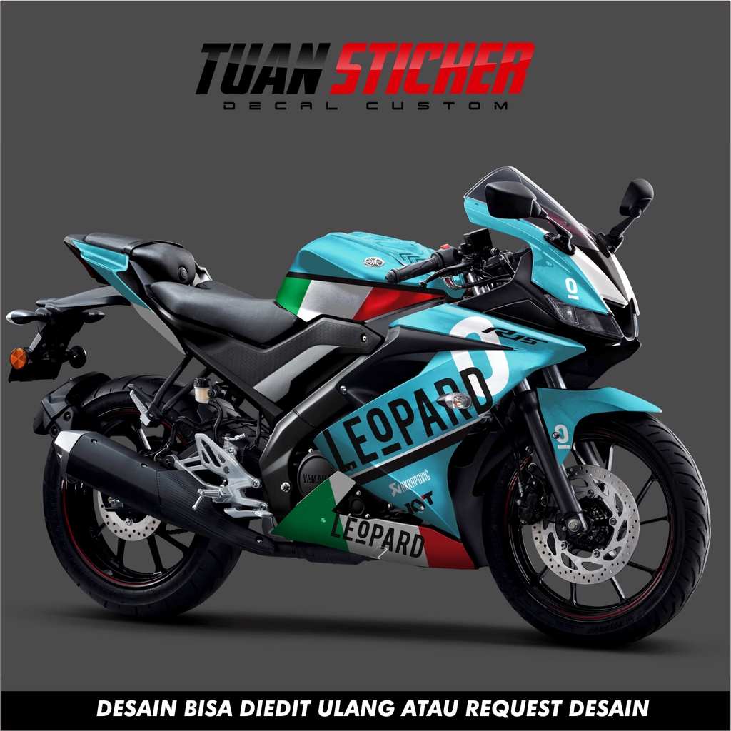 Sticker Striping Decal Yamaha R15 V3, Sticker Decal R15 V3, Sticker R15 , striping R15 V3 Leopard li