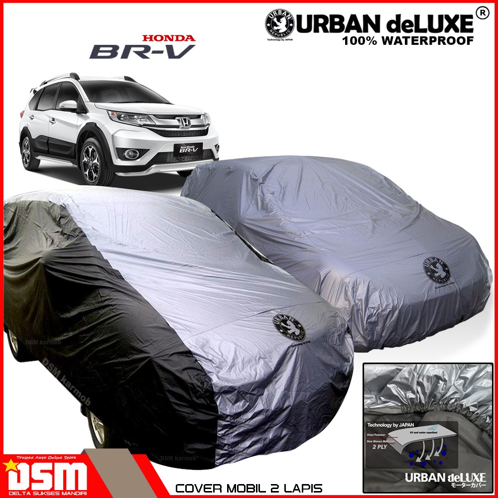 Urban Deluxe Cover Mobil 2 Lapis Honda BRV / 100% Waterproof Dan Anti Gores