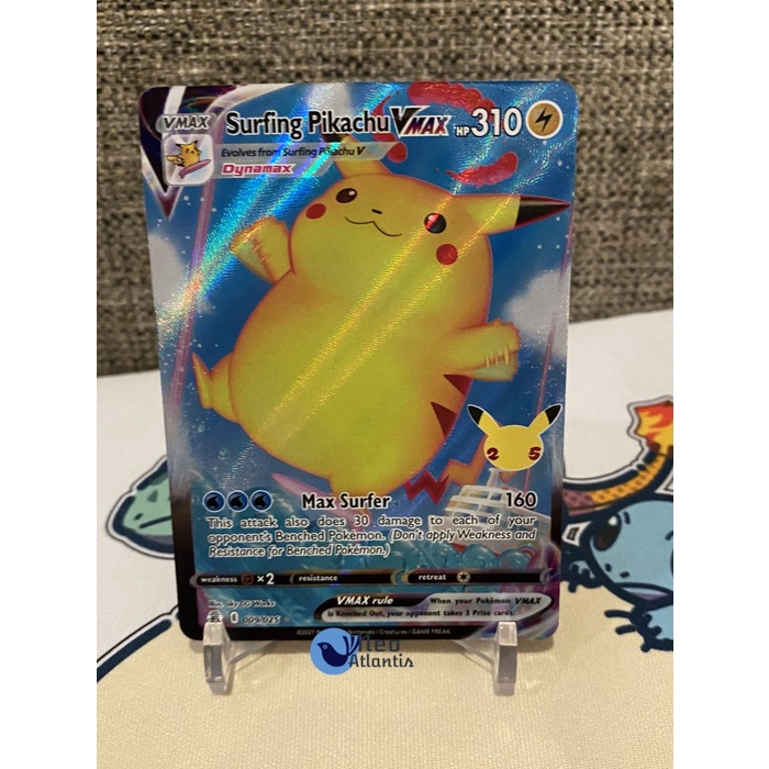 Pokemon TCG English Surfing Pikachu VMAX - 9/25 - Celebrations