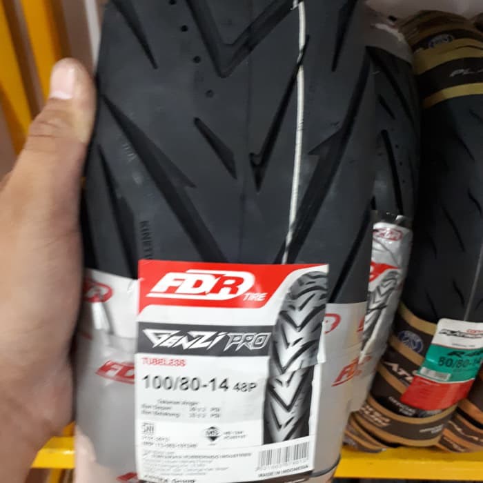 Ban Motor FDR 100/80-14 Original Genzi Pro Ring 14 Tubeless