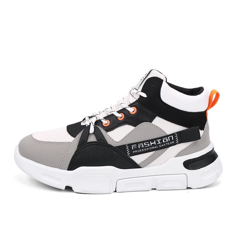 TBIG [COD] Sepatu Pria High Top Sakteboot Sepatu Sneakers Import Pria Sekolah Kuliah Kerja Santai