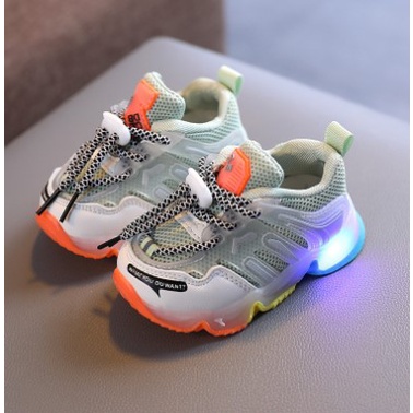 sepatu sneaker anak led 66011