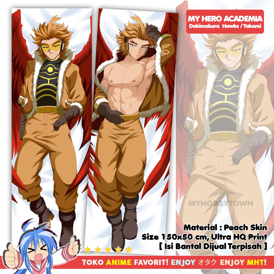 Sarung Bantal Anime Dakimakura Boku No Hero Academia : Hawk