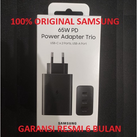 SAMSUNG Adaptor Charger 65W PD Power Adapter Trio Original PACK