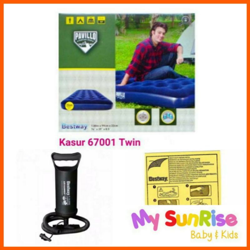 TERMURAH  Kasur Angin TWIN BESTWAY / Kasur Tiup / Kasur Pompa