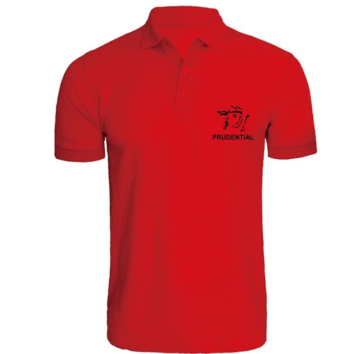 KAOS POLO SHIRT BAJU KERAH DISTRO PRUDENTIAL ASURANSI POLOS CUSTOM KUALITAS TINGGI 