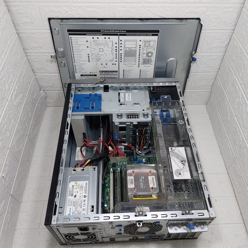 HP Proliant ML310e Gen8 v2 Server Tower Ram 8Gb (8Gbx1) HDD 1 TB  LIKE NEW Garansi Obral Termurah Seluruh Indonesia