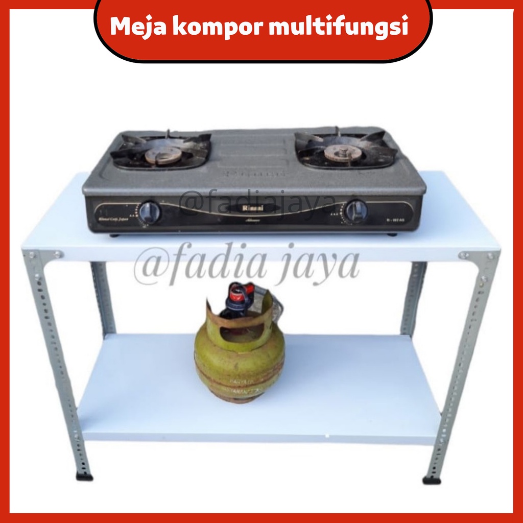 Jual Meja Kompor Gas 2 Tungku Rak Kompor 2 Susun Indonesia|Shopee Indonesia