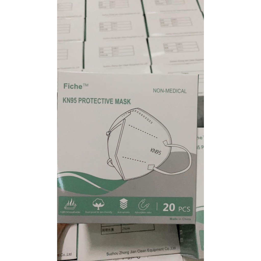 Masker KN95 1 Box isi 20pcs 5 ply/Kn95 Protective Mask Putih