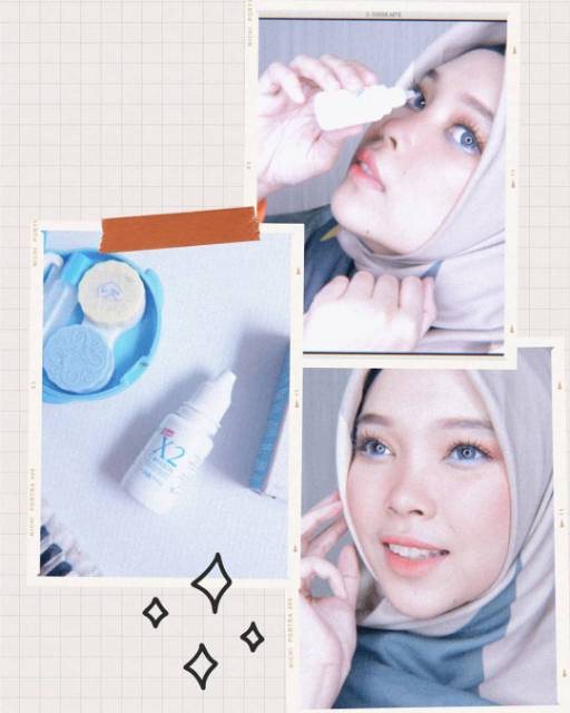 (GROSIR 16.500AN) Tetes Mata x2 Contacts With HA Hydroloc 15ML / Tetes Mata Softlens X2